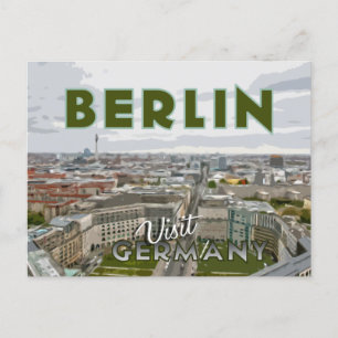 Berlin, carte postale de la série Visit...