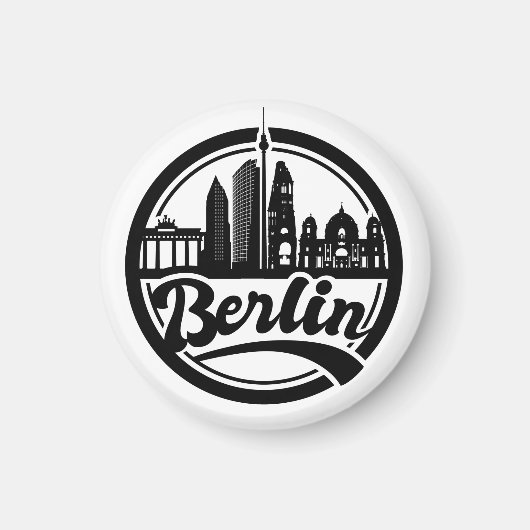Berlin City  Logo Magnet Magneet (Voorkant)