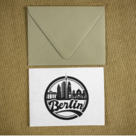 Berlin City Ronde van Logo Reizen Briefkaart
