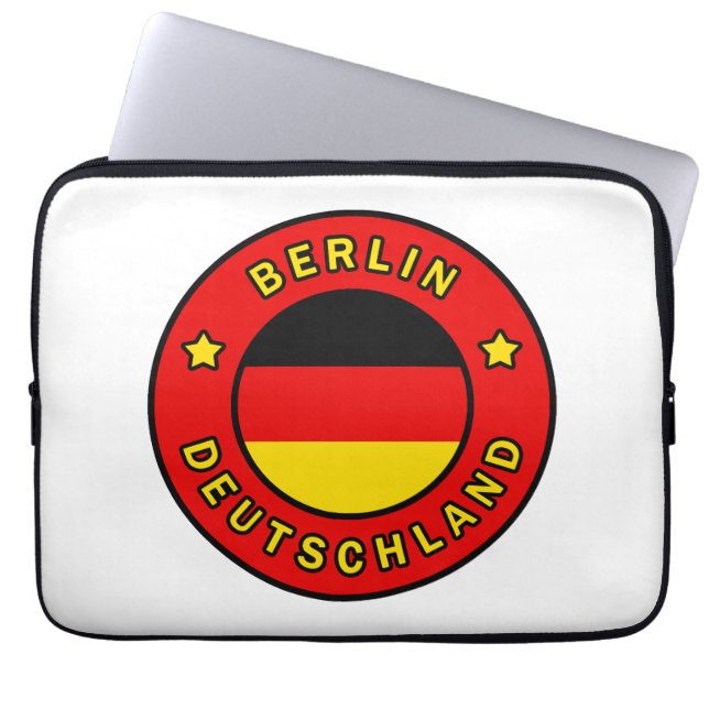Berlin Deutschland Laptop Sleeve (Voorkant)