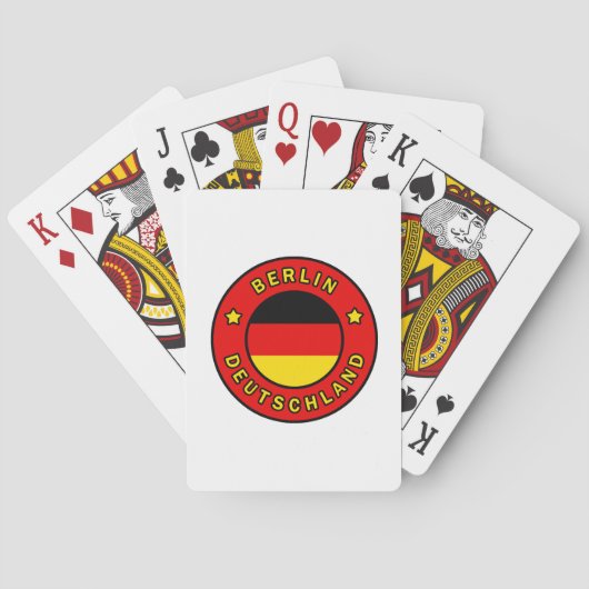 Berlin Deutschland Pokerkaarten (Achterkant)