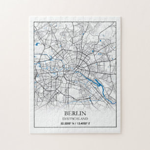Berlin Duitsland City Map Coordinates Legpuzzel