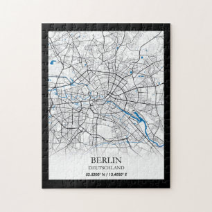 Berlin Duitsland City Map Coordinates Legpuzzel