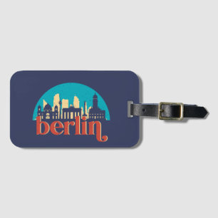 Berlin Duitsland City Skyline  Cityscape Bagagelabel