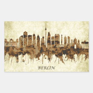 Berlin Duitsland Cityscape Rechthoekige Sticker