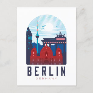 Berlin Duitsland Skyline Briefkaart