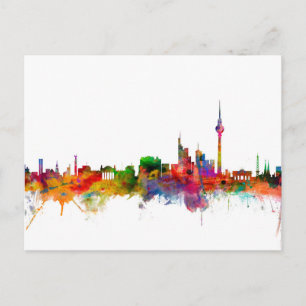 Berlin Duitsland Skyline Briefkaart