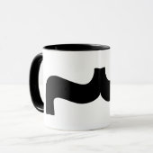 Berlin Font Parenthis Mustache Mok (Voorkant links)