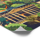 Berlin Germany Poster Art Print, City Retro Vintag (Coin)