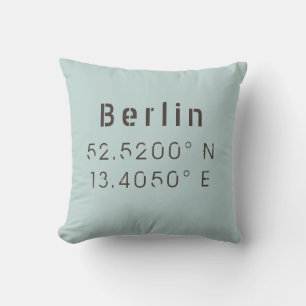 Berlin  Lengtegraad Breedtegraad Worp Kussen