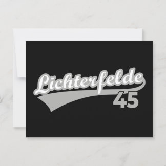 Berlin Lichterfelde 45 City Logo Nummer Briefkaart