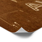 BERLIN LIEBE - sinaasappel Poster (Hoek)