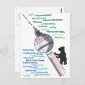 Berlin Mauer Wall East West Mauerfall Briefkaart (Voorkant / Achterkant)