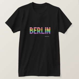 Berlin Pride T-shirt Schwul/Gay Rainbow Flag