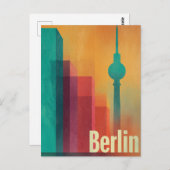 Berlin retro briefkaart (Voorkant / Achterkant)