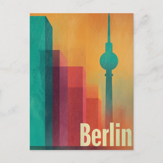 Berlin retro briefkaart (Voorkant)