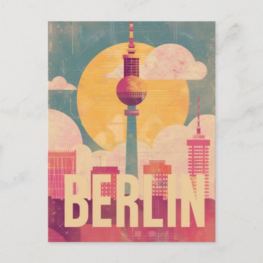 Berlin retro briefkaart (Voorkant)