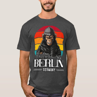 Berlin Retro Monkey Berliner T-shirt