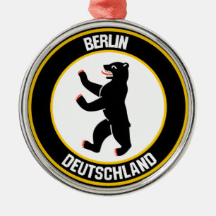Berlin Round Emblem Metalen Ornament