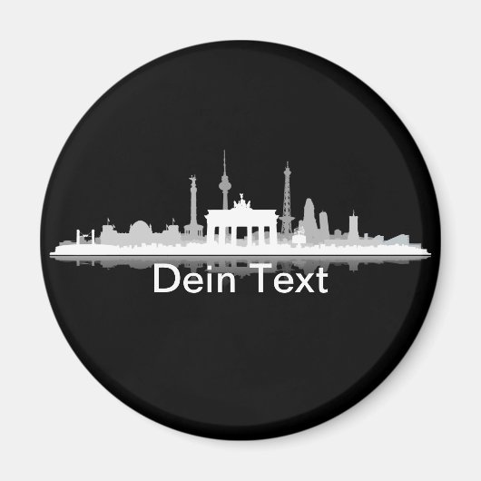 Berlin Skyline - Aimant pour réfrigérateur / Aiman (Devant)