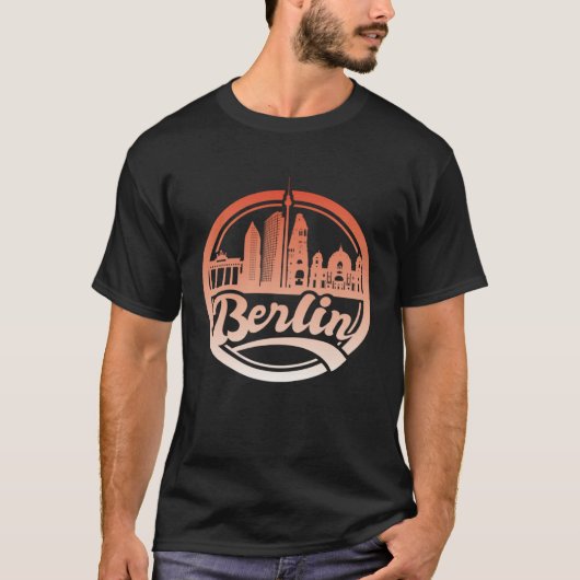 Berlin Skyline Bear T-shirt (Voorkant)