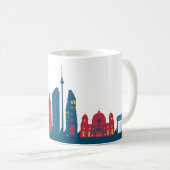Berlin Skyline Coffee Mok (Voorkant rechts)