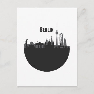 Berlin Stadt Silhouette Briefkaart
