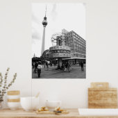 Berlin Straßen Bild Poster (Keuken)