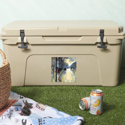 Berlin Street in Late Herfst, beroemde kunst, Sticker (Koeler)