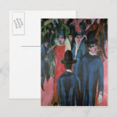 Berlin Street Scene, 1913 Briefkaart (Voorkant / Achterkant)