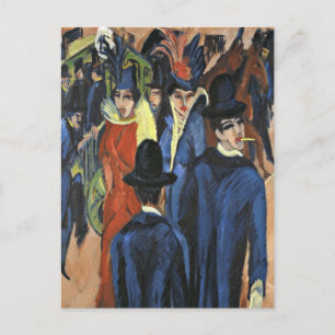 Berlin Street Scene - Ernst Ludwig Kirchner Briefkaart