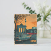 Berlin Sunset 1950 : Carte postale Vintage (Debout devant)