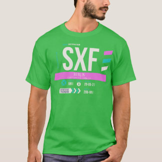 Berlin SXF Airport Code Bagage Label 2 T-shirt