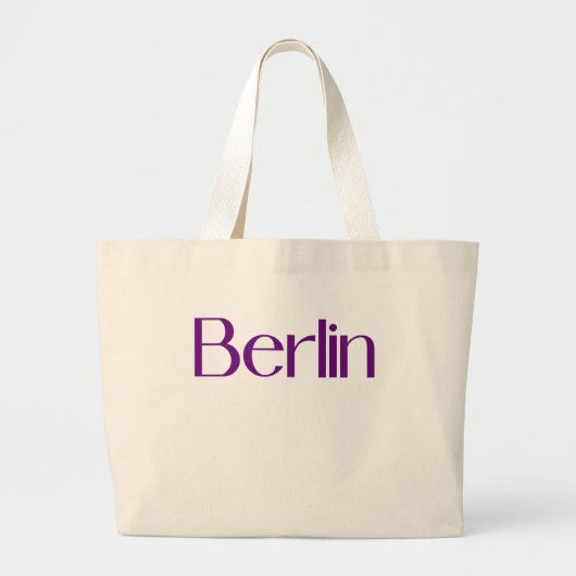BERLIN T-Shirt Grote Tote Bag (Voorkant)