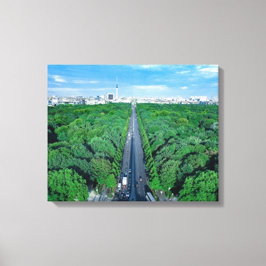 Berlin Tiergarten Canvas Fotoprint (Voorkant)