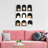 Berlin Vases Canvas Afdruk (Insitu (Woonkamer))