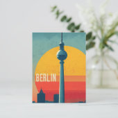 Berlin vintage travel briefkaart (Staand voorkant)