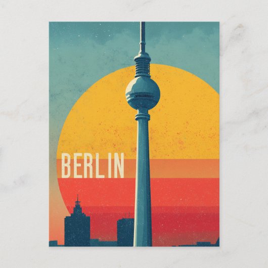 Berlin vintage travel briefkaart (Voorkant)