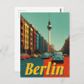 Berlin vintage travel  briefkaart (Voorkant / Achterkant)