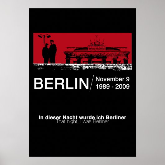 BERLIN WALL POSTER (Voorkant)