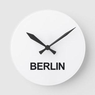BERLIN WERELDWIJDE TIMEZONE CLOCK SET RONDE KLOK