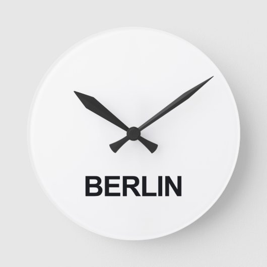 BERLIN WORLDWIDE TIMEZONE CLOCK SET RONDE KLOK (Voorkant)
