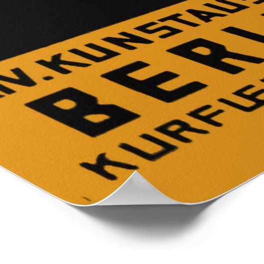 Berliner-afscheiding Poster (Hoek)