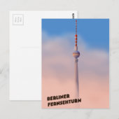 Berliner Fernsehturm, Berlijnse tv-toren Briefkaart (Voorkant / Achterkant)
