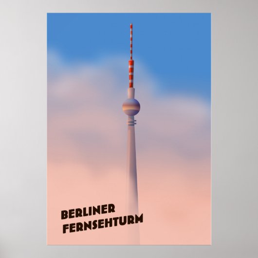 Berliner Fernsehturm, Berlijnse tv-toren Poster (Voorkant)