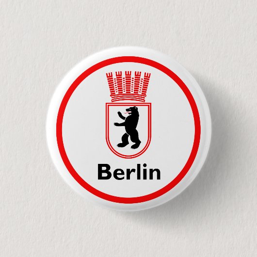 Berliner Stadtwappen (DDR) Ronde Button 3,2 Cm (Voorkant)