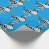 Berliner Tumbler Pigeon Blue Bar Cadeaupapier (Hoek)