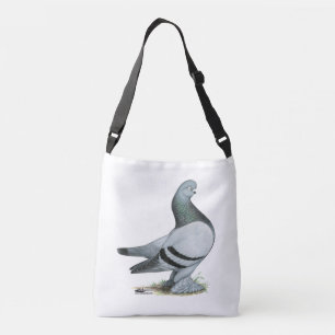 Berliner Tumbler Pigeon Blue Bar Crossbody Tas