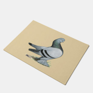 Berliner Tumbler Pigeon Blue Bar Deurmat