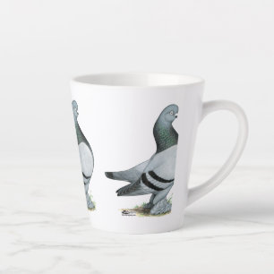 Berliner Tumbler Pigeon Blue Bar Latte Mok